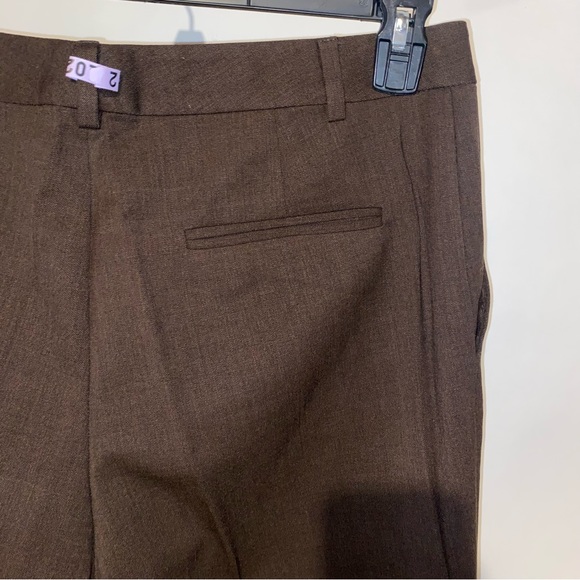Ralph Lauren Womens Dress Pants Slacks Size 8 Brown Solid Wool Lycra Waist‎ 32" - Picture 11 of 14
